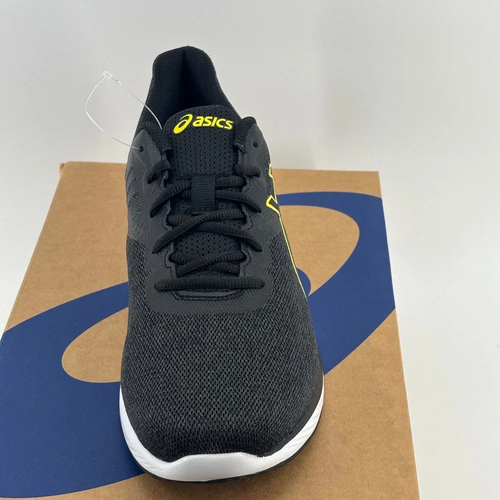 ASICS Gel-Run Adapt Men 9.5 Black Bright Yellow 1011B786-002 Running Sneakers